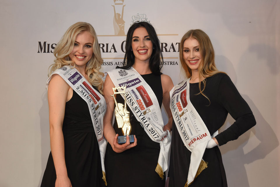 Miss Styria 2017 Andrea Jörgler, Magdalena Leitner, Sarah Flicker