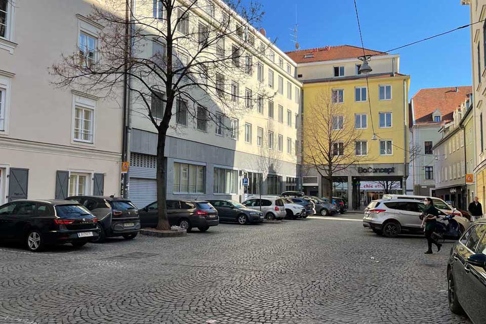 Parkplätze Bischofsplatz Graz 2022