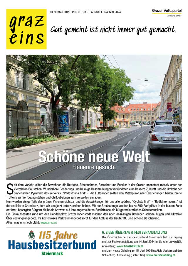 graz-eins ÖVP Betirkszeitung Nr. 124 Innenstadt Graz